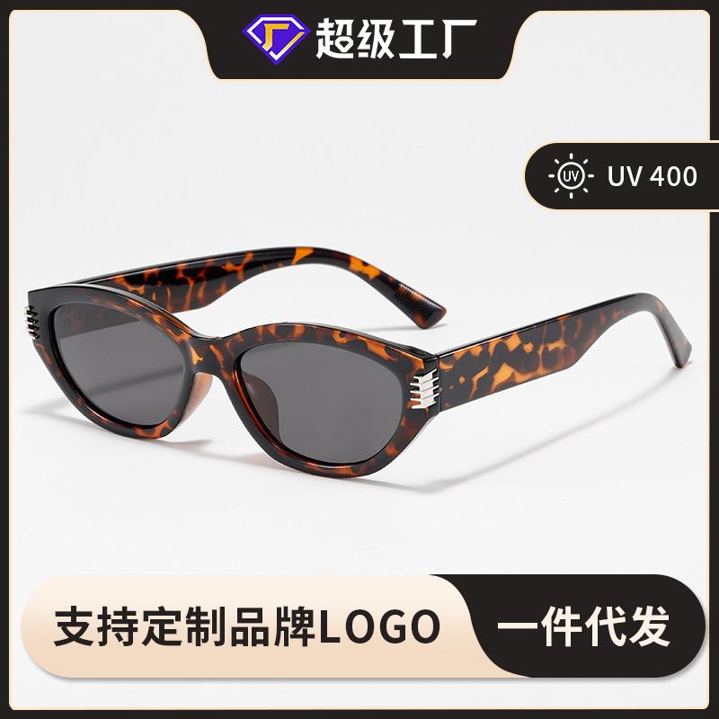 Glasses TR90Cat-eye Frame Ink Marks GM UV-protective High-end Men's Wear TAC Fashionable and Luxurious Polarized Sunglasses for Women