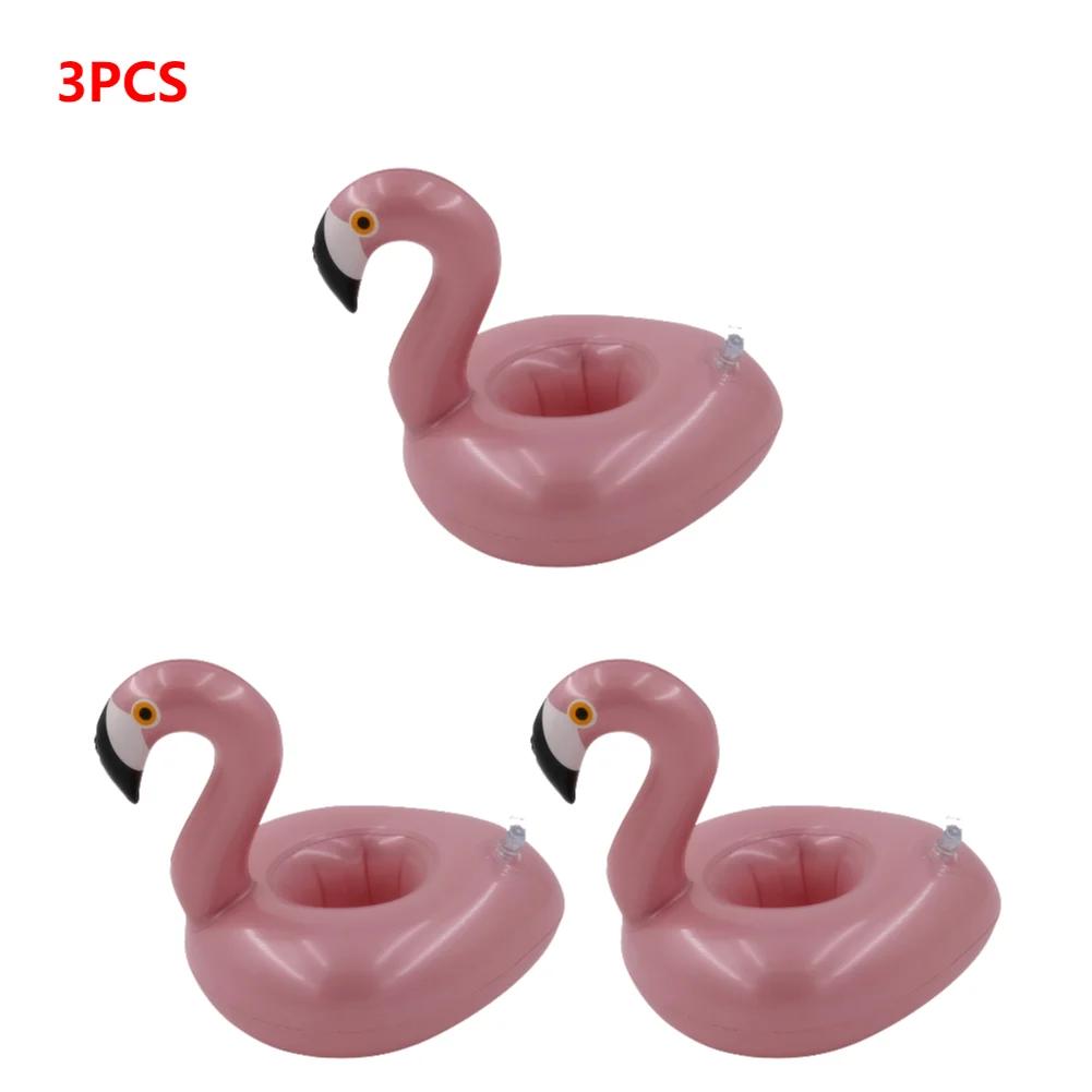 1-30PCS Float Inflatable Flamingo Drink Cup Holder Party Decor Water Cup Holder Swimming Pool Toys Beach Inflatables Party Decor