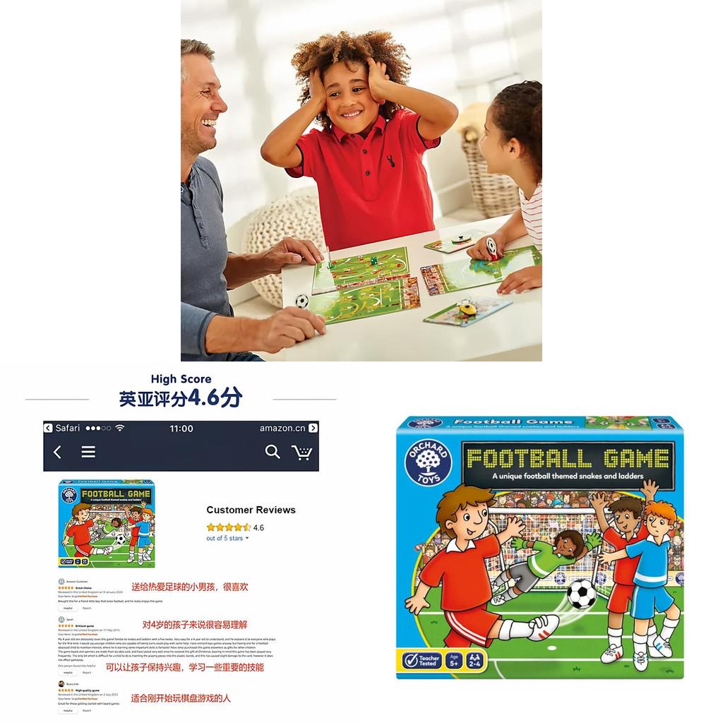Orchard Toys Match de Football Jeu de Société Familial Pour Enfants Jeu d'Intérieur Et Éducation
