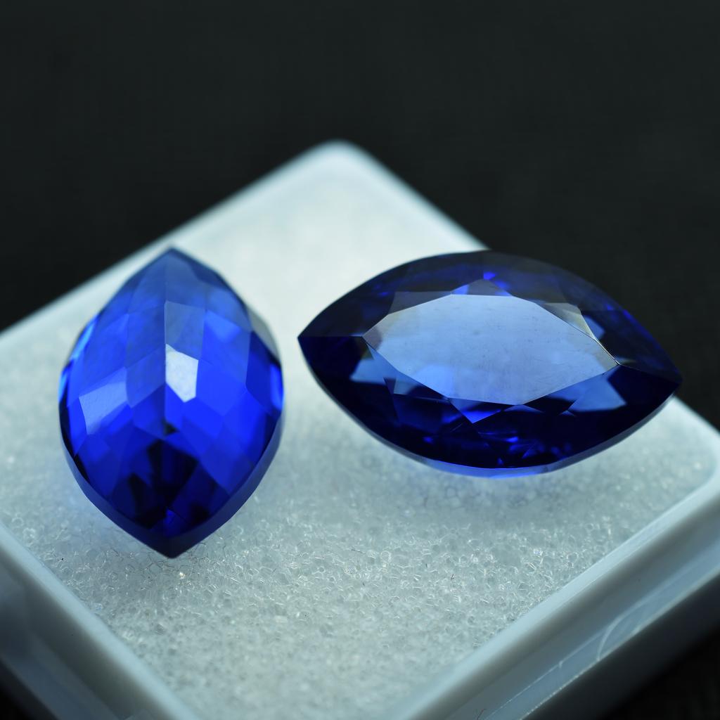 19.30 Ct Natural Blue Sapphire Marquise Shape Certified Loose Gemstone