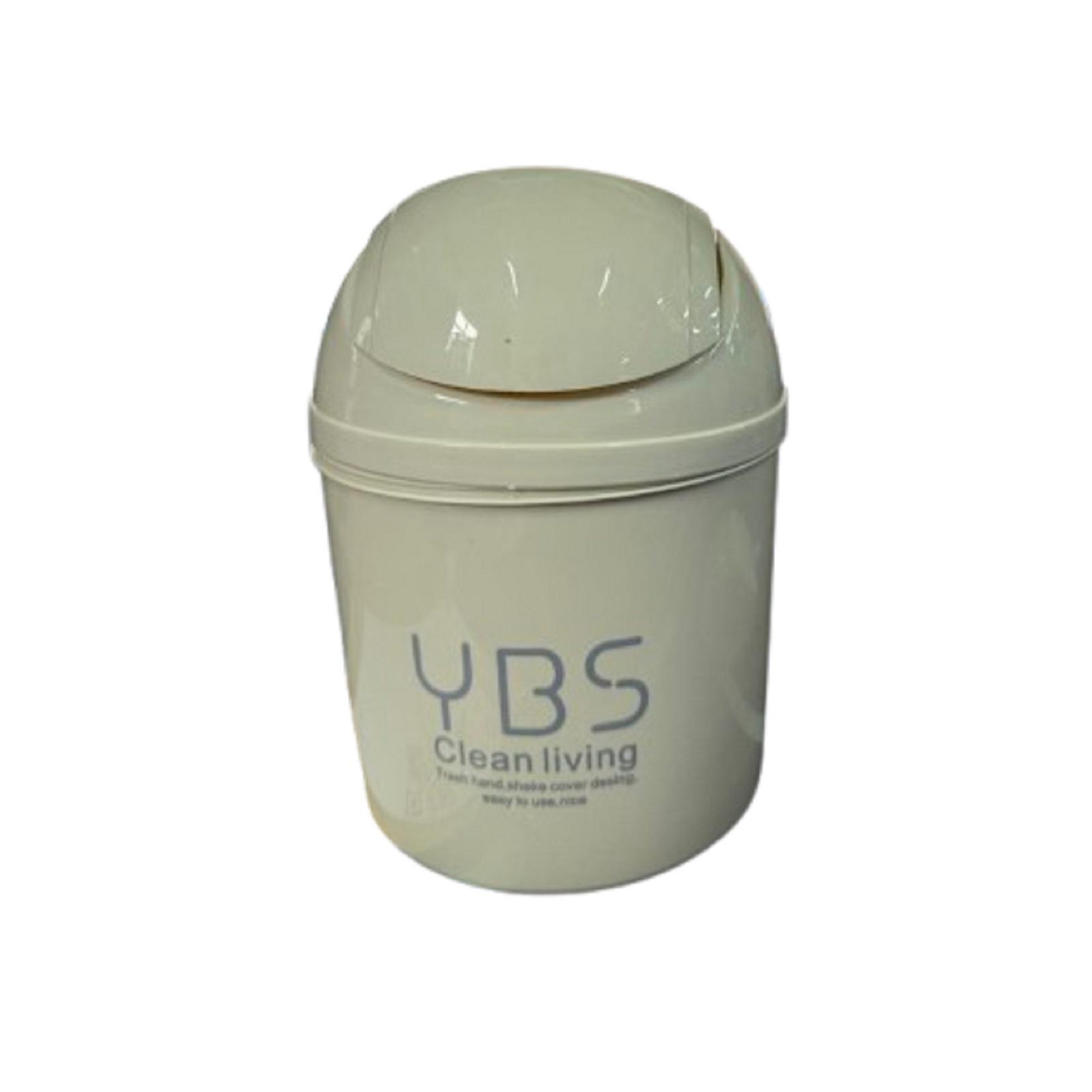 

Настольное мусорное ведро Бытовое закрытое хранение Ведро для уборки белый