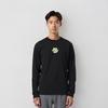 Li-Ning Comfortable Long Sleeve Crew Neck Sports Leisure T-Shirt Men Tops Black YTLU039-3