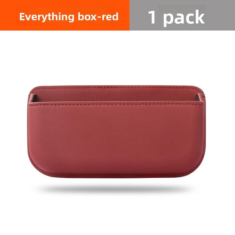 Car Center Console/ Door Organizer Pocket Multifunction Storage Box For Cards Phone Key Collecting Case Sticky Pouch Accessories