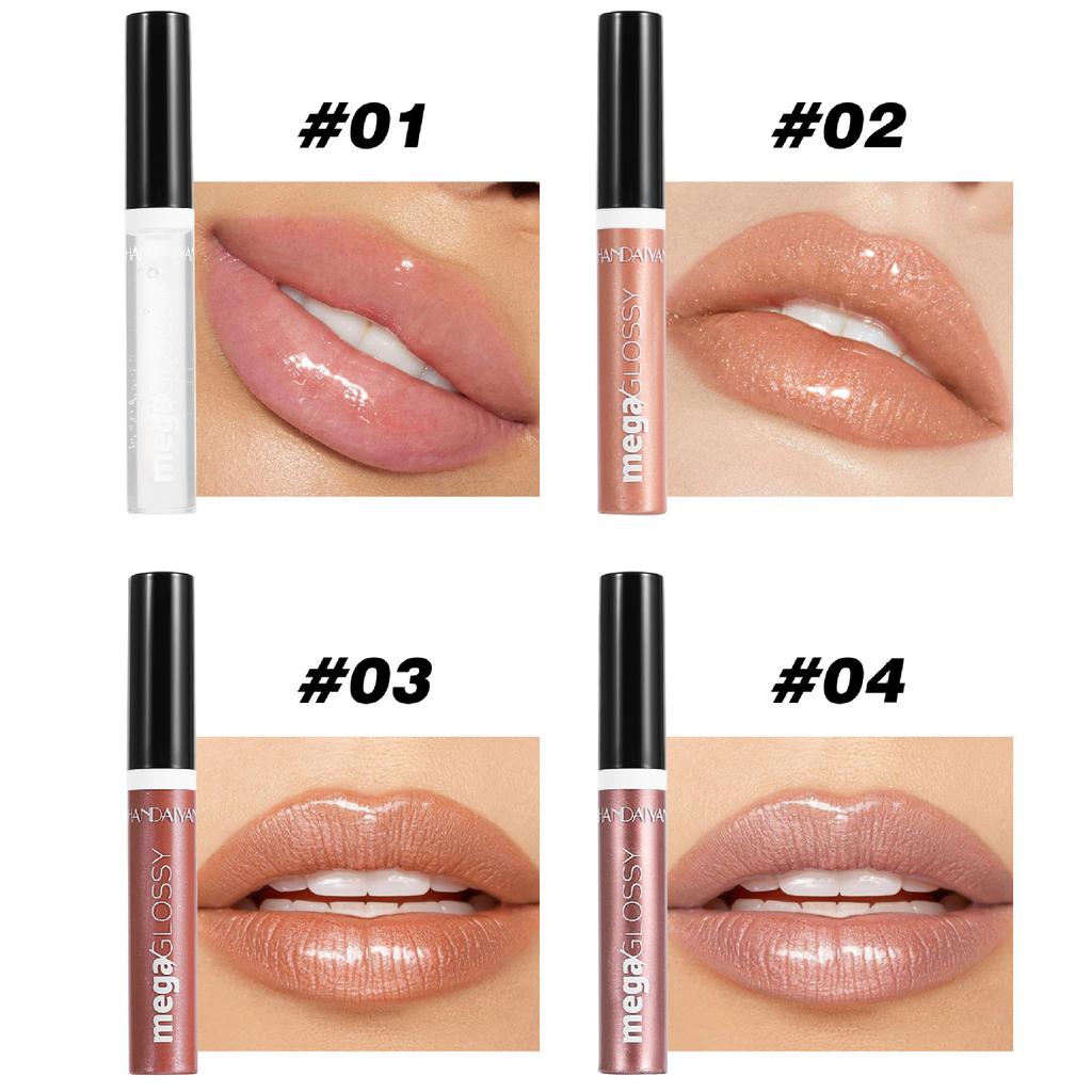 Pearl Fine Flash Lip Glaze Langanhaltender feuchtigkeitsspendender Lipgloss Flüssiger Lippenstift Transparentes Lippenöl Lippen-Make-up Damenkosmetik