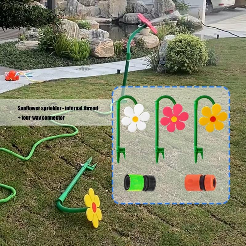 Whimsical Dancing Flower Whirling Sprinkler for Versatile Yard and Farm Use with Easy Installation Plant Irrigation
