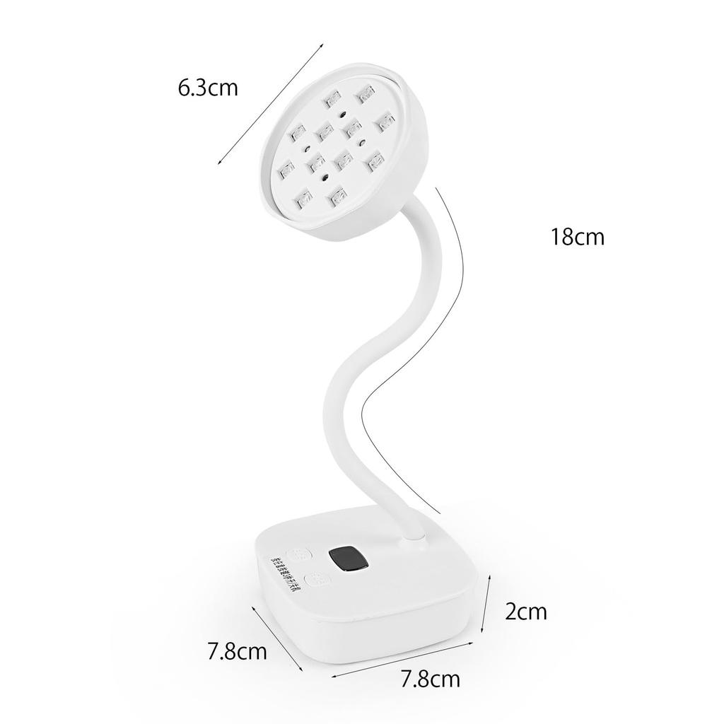 Tanosimi UV LED Nail USB Cordless Gel Nail Curing Nail 12 Automatic UV Light for Fast for DIY and Professional Hands and Home and Travel Use Light,