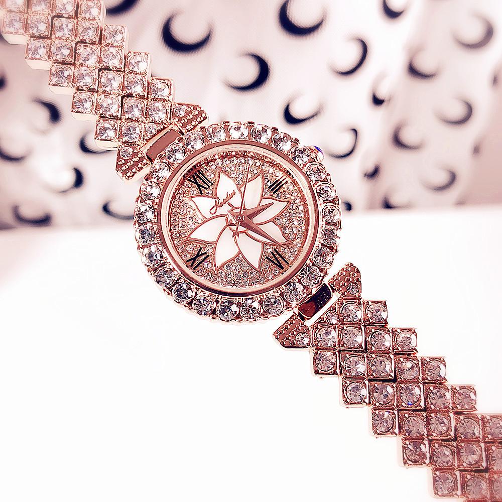 Fashion Trend Counter Watch Women'S Bracelet Diamond Fashion Watch Quartz Small Waterproof Women'S Watch