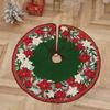 Christmas Tree Skirt Snowflake Santa Claus Printed Xmas Tree Bottom Decor Mat Merry Christmas Decoarations Home Party Ornaments