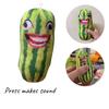 Talking Watermelon Slice Plush Toy Adorable Pp Cotton Stuffed Animal For Kids And Adults