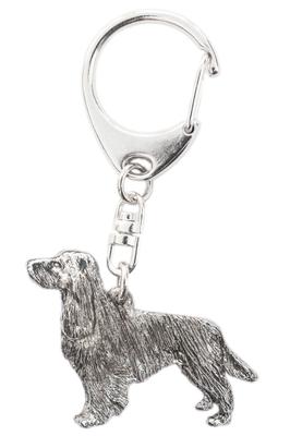 English Springer Spaniel Made In England Art Dog Keychain Collection (uncut Tail)