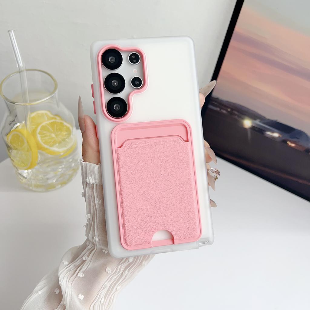 Luxury 2-in-1 Leather Wallet Card Slots Holder Phone Case for Samsung S25 S24 S23 Ultra Plus FE S25 Edge Shockproof Matte Cover