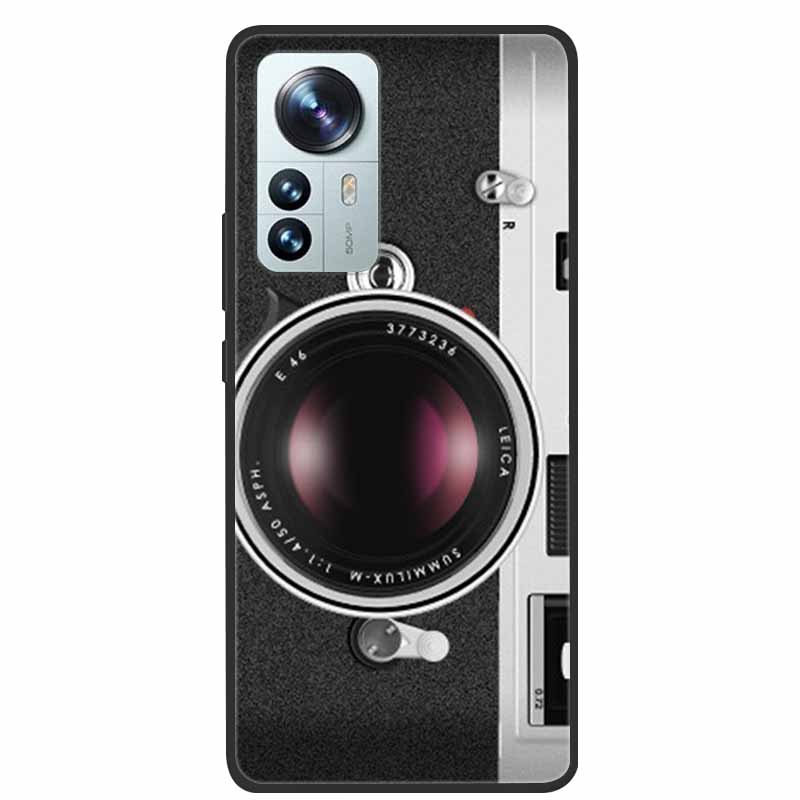 For Xiaomi 12T Pro Phone Case Cover Lion Wolf Black Soft Silicone Case For Xiaomi 12T Pro Back Cover Case 12 T 12TPro Funda Capa