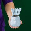 Homeglen Nordic Embossed Fruit Fork Set with Storage