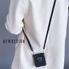 Applicable to Samsung ZFlip5 folding screen mobile phone case luxury wind flash powder love messenger lanyard anti-drop protective cover