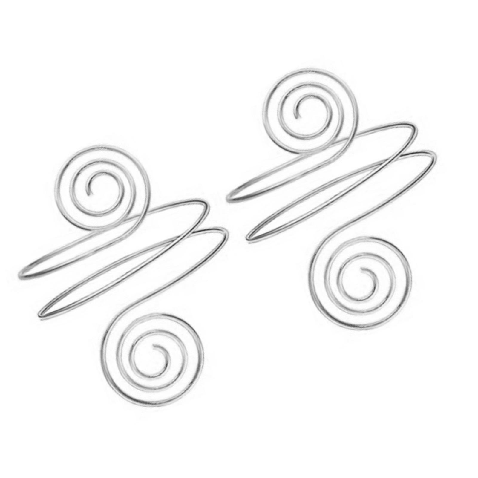 

Элегантный браслет-цепочка Блестящие браслеты для женщин Нежные спирали Нарукавник Простой браслет Открытый браслет серебряный