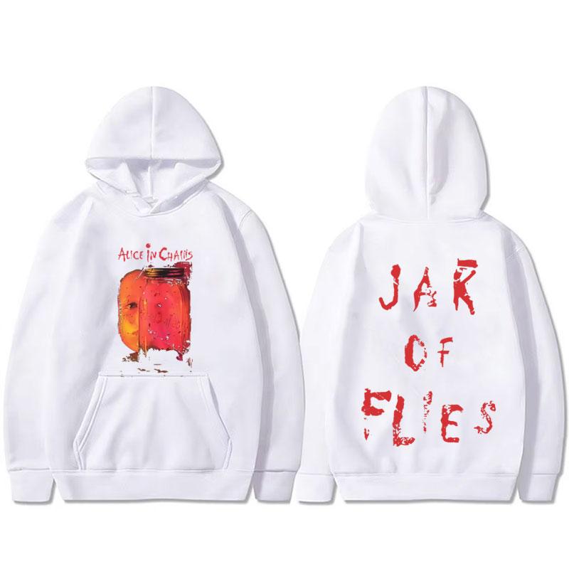 Rockband Alice in Chains Jar of Flies Album Grafik Hoodie Herren Gothic Punk Popmusik Kapuzensweatshirt Männermode Pullover