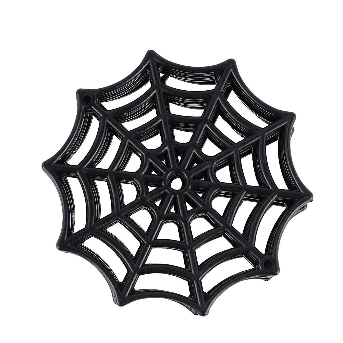 

50pcs Halloween Decor Spider Web Plastic Cobweb Artificial Spider Web Holiday Accessories for Halloween Scene Decoration Props