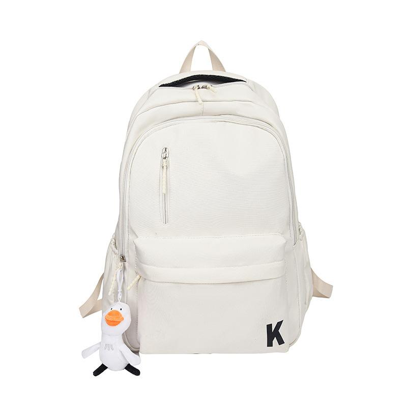 Schoolbag new backpack, junior high school student backpack, large-capacity schoolbag, load-reducing spine protection, large-capacity backpack.