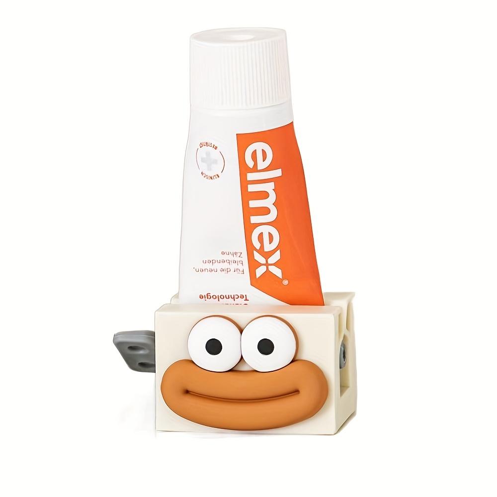 1/2 ks Ruční dávkovač zubní pasty s ovládáním jedním dotykem a roztomilým designem usměvavé tváře - Hygienický systém páky s jednosměrným tokem, Kompaktní