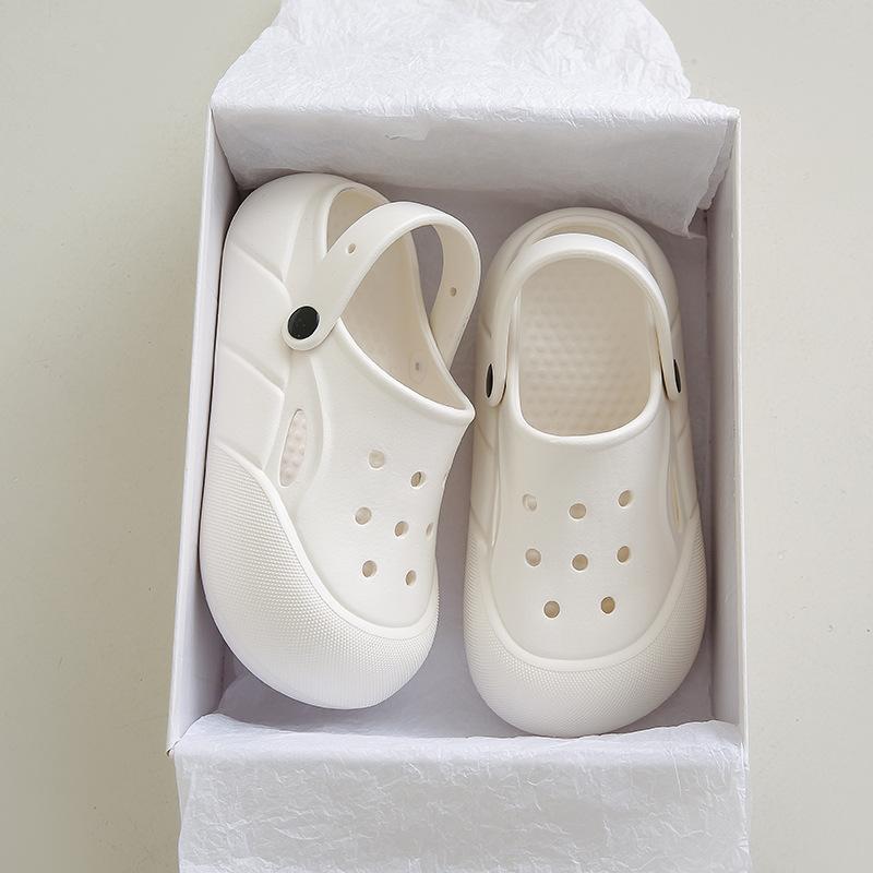 New summer cool slippers women's thick-soled bag head versatile hole shoes comfortable soft sole casual half drag