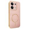 For Xiaomi Redmi Note 13 5G Phone Case Carbon Fiber Textured Electroplated TPU Back Cover