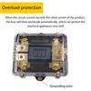 1 in 2 out 100A Auto Audio Power Sicherungen Halter Stereo Verteilung Block mit LED Display Sicherung Box Uhren Schmelzsicherungen Auto