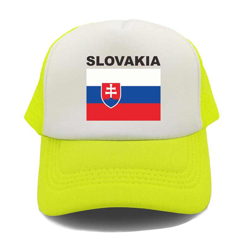 Slovakia Trucker Cap Summer Unisex Cool Country Flag Hat Baseball Caps Unisex Outdoor Mesh Net Caps