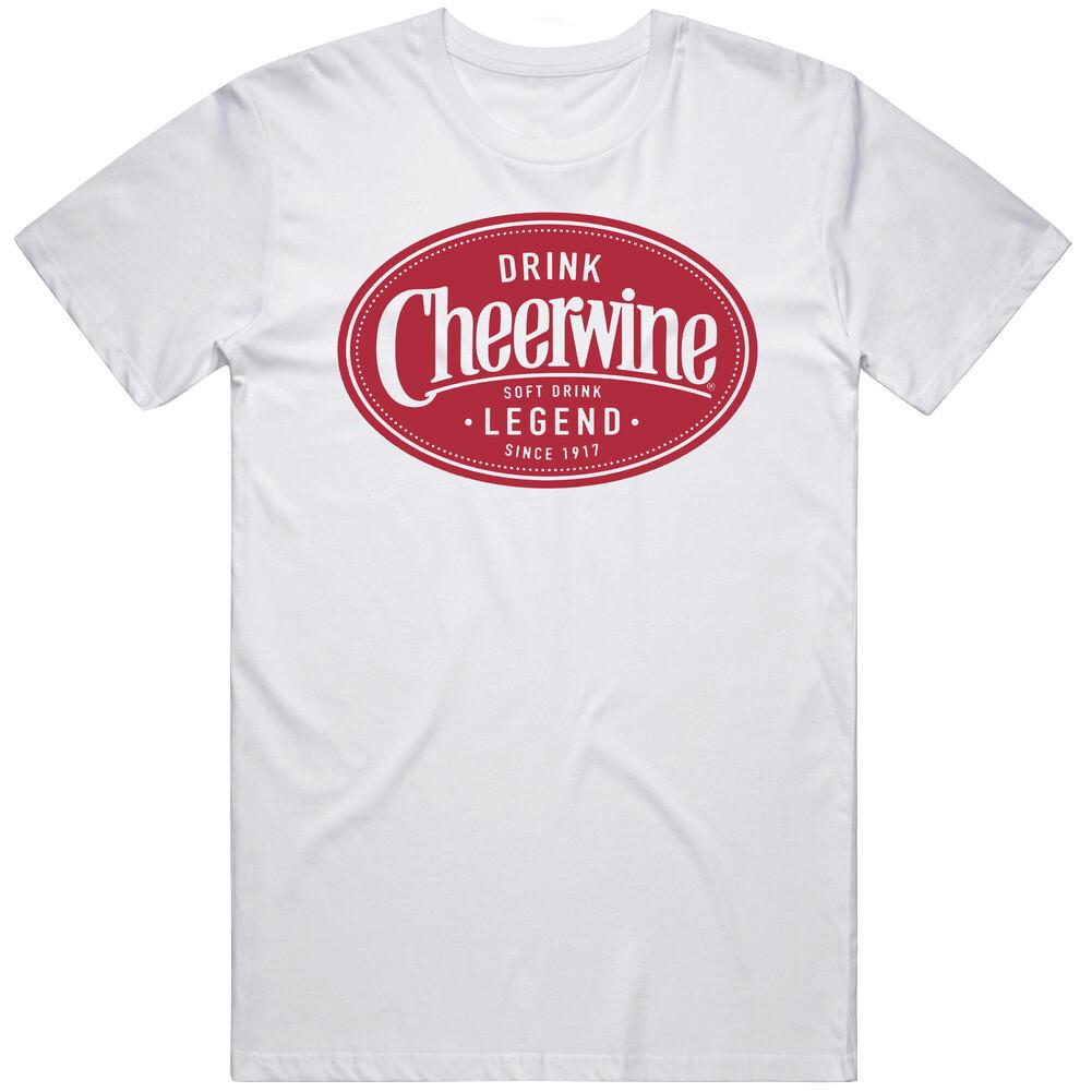 Cheerwine Газировка Популярный Вишневый Вкус Мягкий Напиток из Северной Каролины Хлопковая Футболка Унисекс 3XL