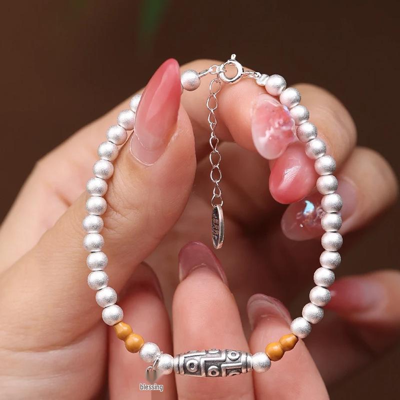 Korean Freshwater Pearl & Sterling Silver Bracelet for Women – High-Gloss, Versatile, and Elegant Hand Jewelry
