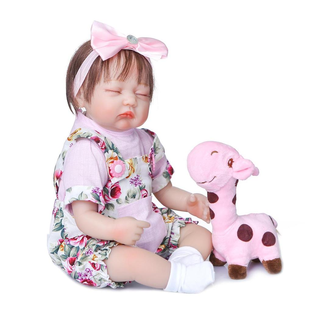 40cm NPK Soft Silicone Realistic Sleeping Baby Doll