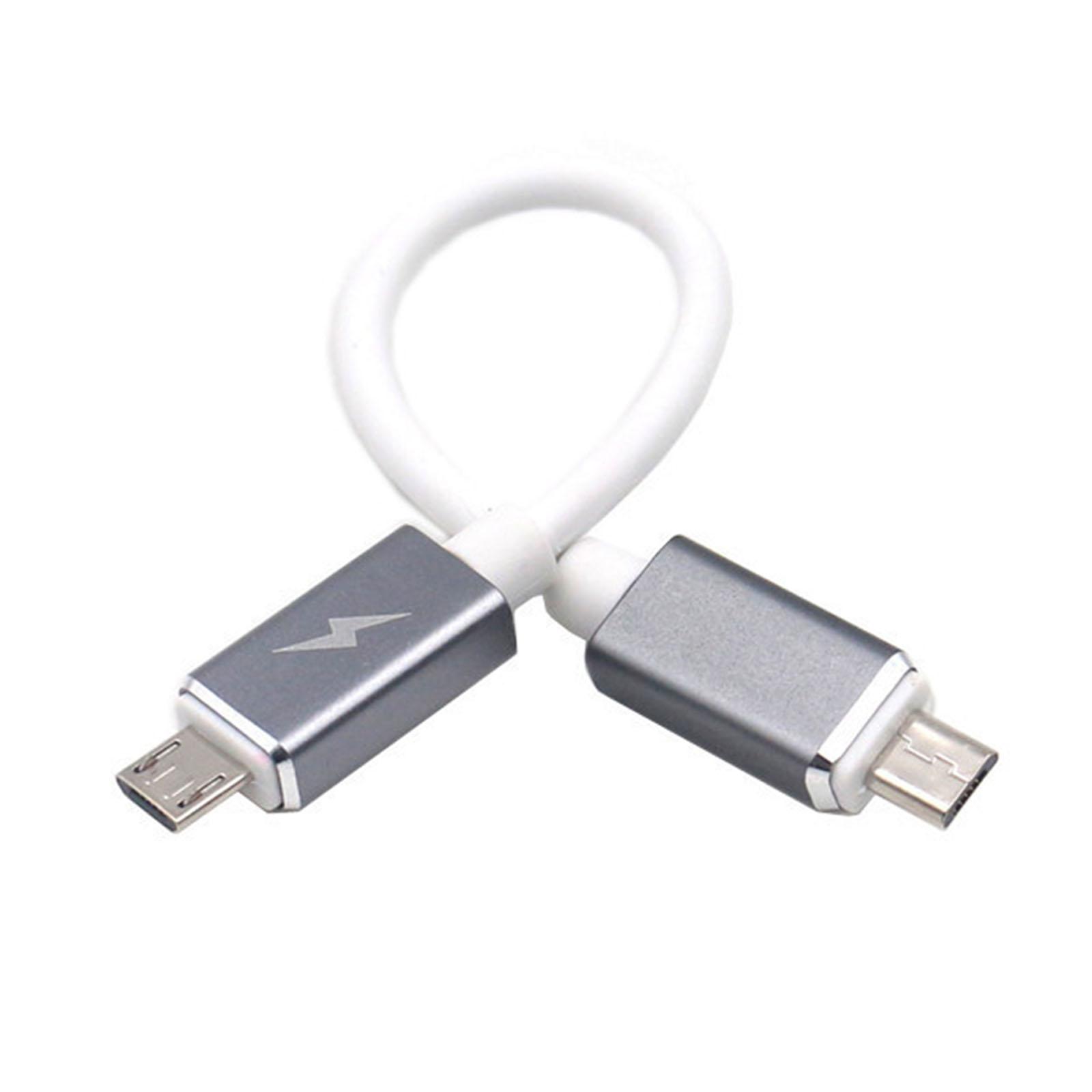 

Кабель USB-USB OTG, штекер-штекер для телефона и планшета l зарядка передача данных модем серый