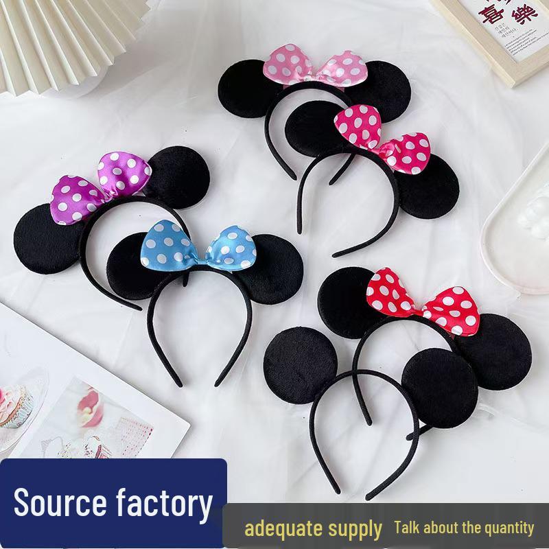 Mickey Bow Headband for Kids: Versatile Amusement Park & Party Accessory