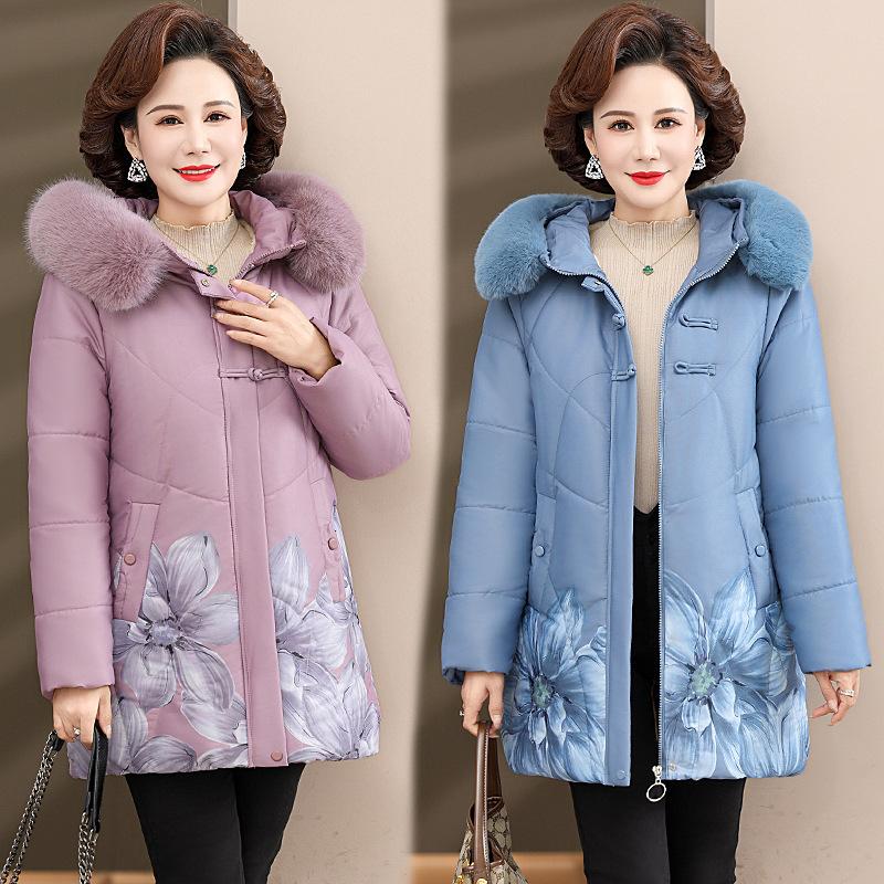 Jachetă de iarnă pentru femei cu glugă și fermoar