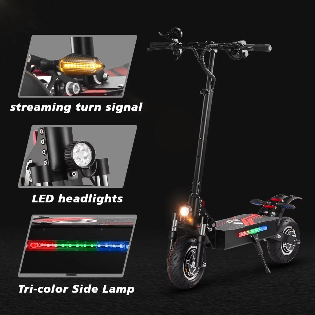 BOYUEDA Q7Pro Escooter 3200W Dual Motor 52V19AH Battery Dual Drive 10 Inch Adult E-Scooter Silent Tire Foldable Electric Scooter