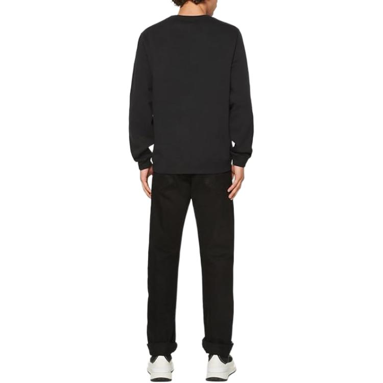Converse Chuck Patch Stand Fit Core Crew Sweatshirt Unisex Black 10025472-A01