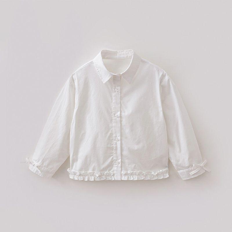 Mark Jenny Academy Diary Girls  Miu Lace Shirt Children s Shirt 2026 Spring New Style 560193 White 160