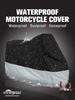190T Motorcycle Cover Waterproof All Season Dustproof UV Protection Motorbike Cover Multiple Colors