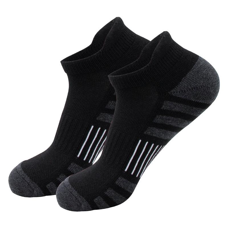 5 Pairs Men's Four Seasons Training Elite Towelling Bottom Sweat Short Professional Sports Socks