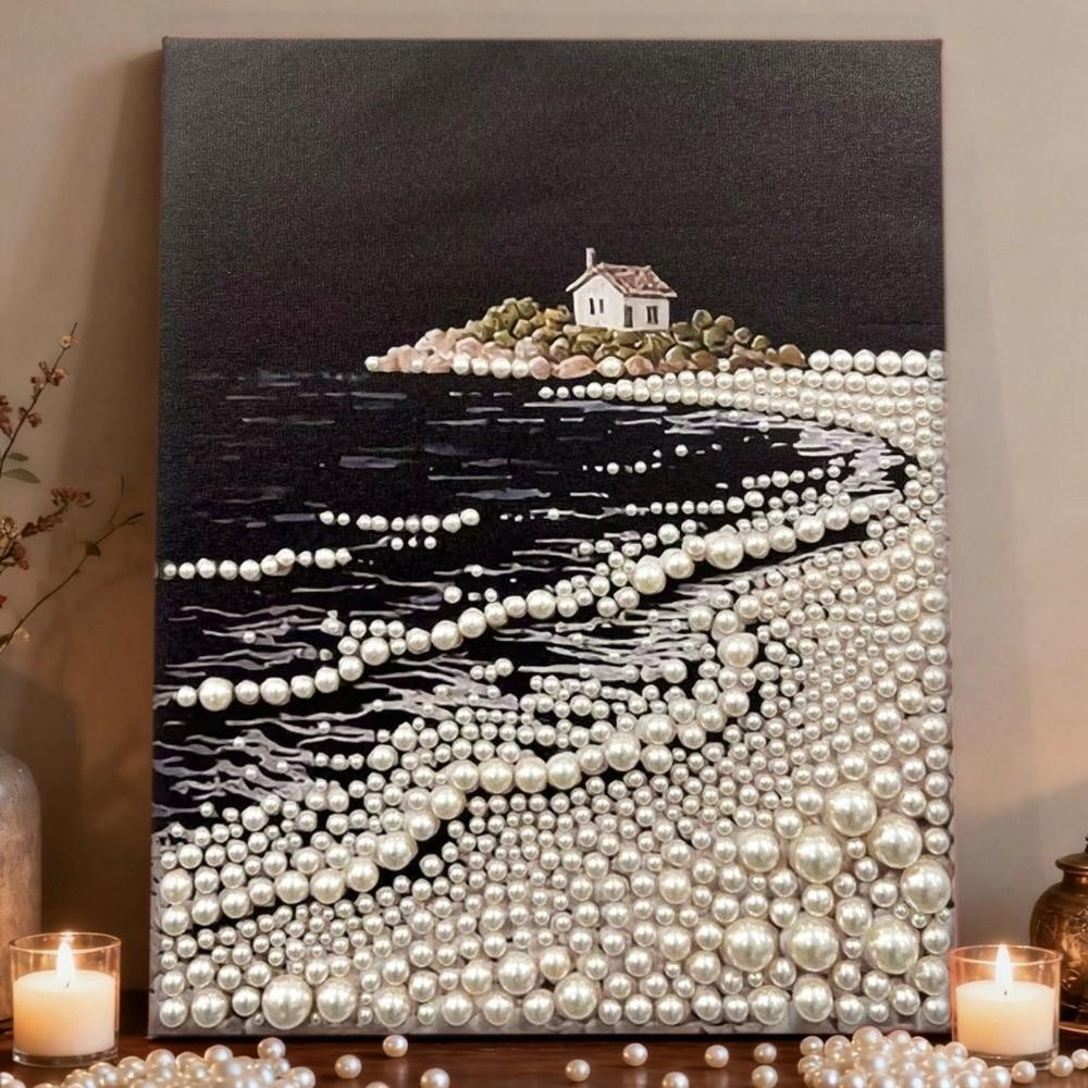 3D Pearl Painting Kit Sparkling DIY Pearl Painting Kit DIY Floral DIY Painting Art Kit  Room Decor