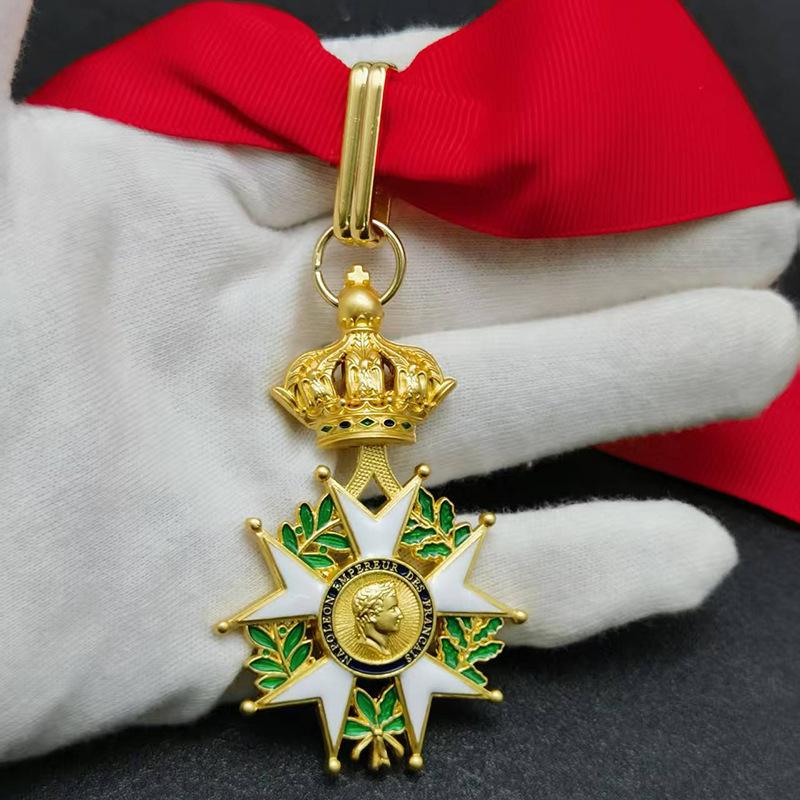 Reproduction of Napoleon Emperor s Legion of Honor Medal, Legion of Honor Medal, French Emblem (neck style 34g)