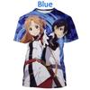 Print Sporty Quick-dry Breathable Men T-shirt Sword Art Online Animation Casual Harajuku Y2K Street Short Sleeve Clothing Top