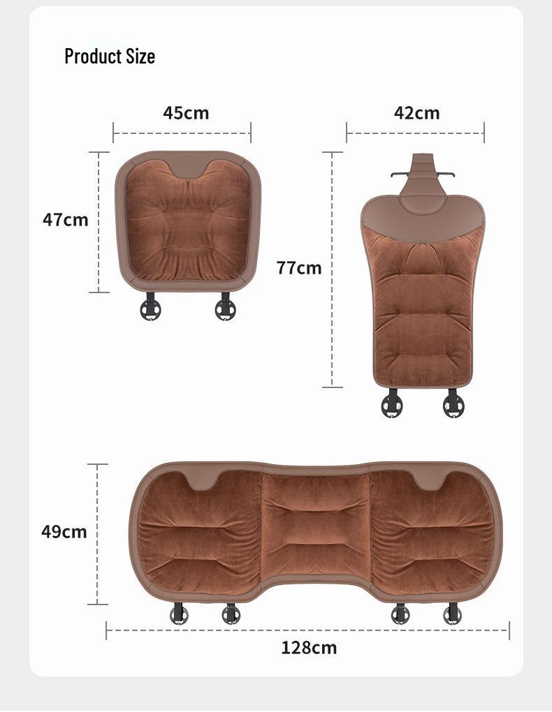 Flannel Warm Car Seat Cushion for Ideal L Series, Xiaomi SU7, YU Series