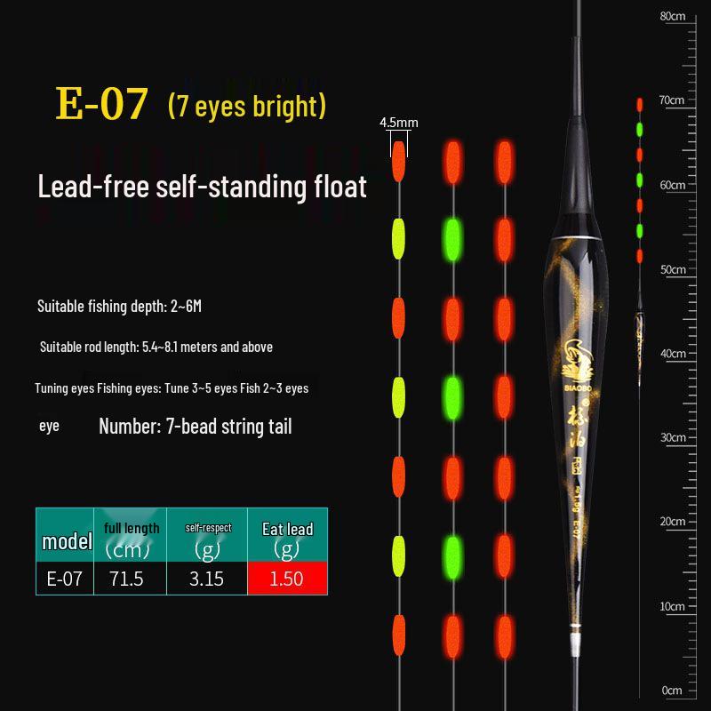 Lead-Free Luminous Dual-Use Electronic Fishing Float for Day/Night - Ideal for Carp and Crucian Carp Fishing