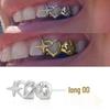 Trendy Hip-Hop Double Heart Star Grillz for Performance & Halloween Jewelry
