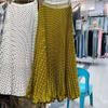 Chiffon Pleated Polka Dot Skirt Versatile High Waist Thin Wavy Skirt Temperament a Word Long Skirt