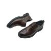 Leather Men'S Leather Shoes Brown Lace-Up Men'S Shoes Brock Business Shoes 19709-8