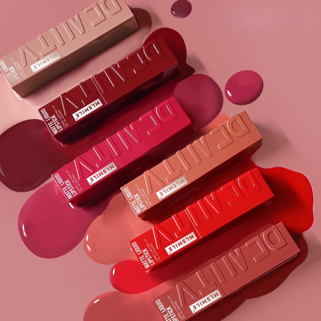 6 Colors Long-lasting Non-Fading Lip Gloss Liquid Lipstick Matte Finish