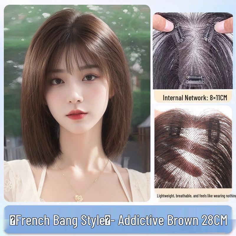 Seamless, Lightweight, Breathable Hair Extensions for Women - Real Hair Volume Boost, High Skull Top Coverage, Cloud Light Gauze.