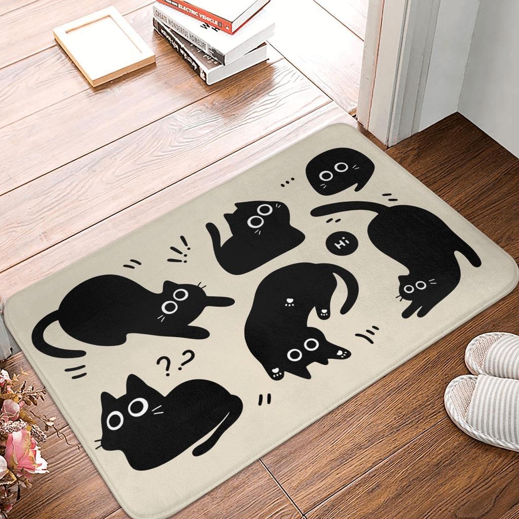 Süße Cartoon Orange Katzen Geschenk Fußmatte Matte Anti-Rutsch Badezimmer Küche Schlafzimmer Teppich Teppich 40*60cm