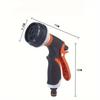 TPR Drop Corrosion Resistant Functional Garden Hose Nozzle Garden Watering Car Wash Adjustable Glue Spray Water Gun